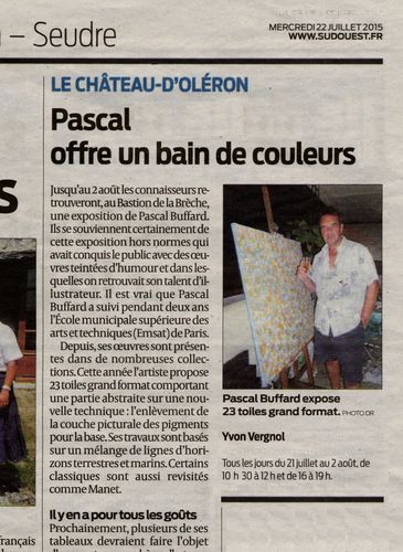 Article journal sud-Ouest 2015 